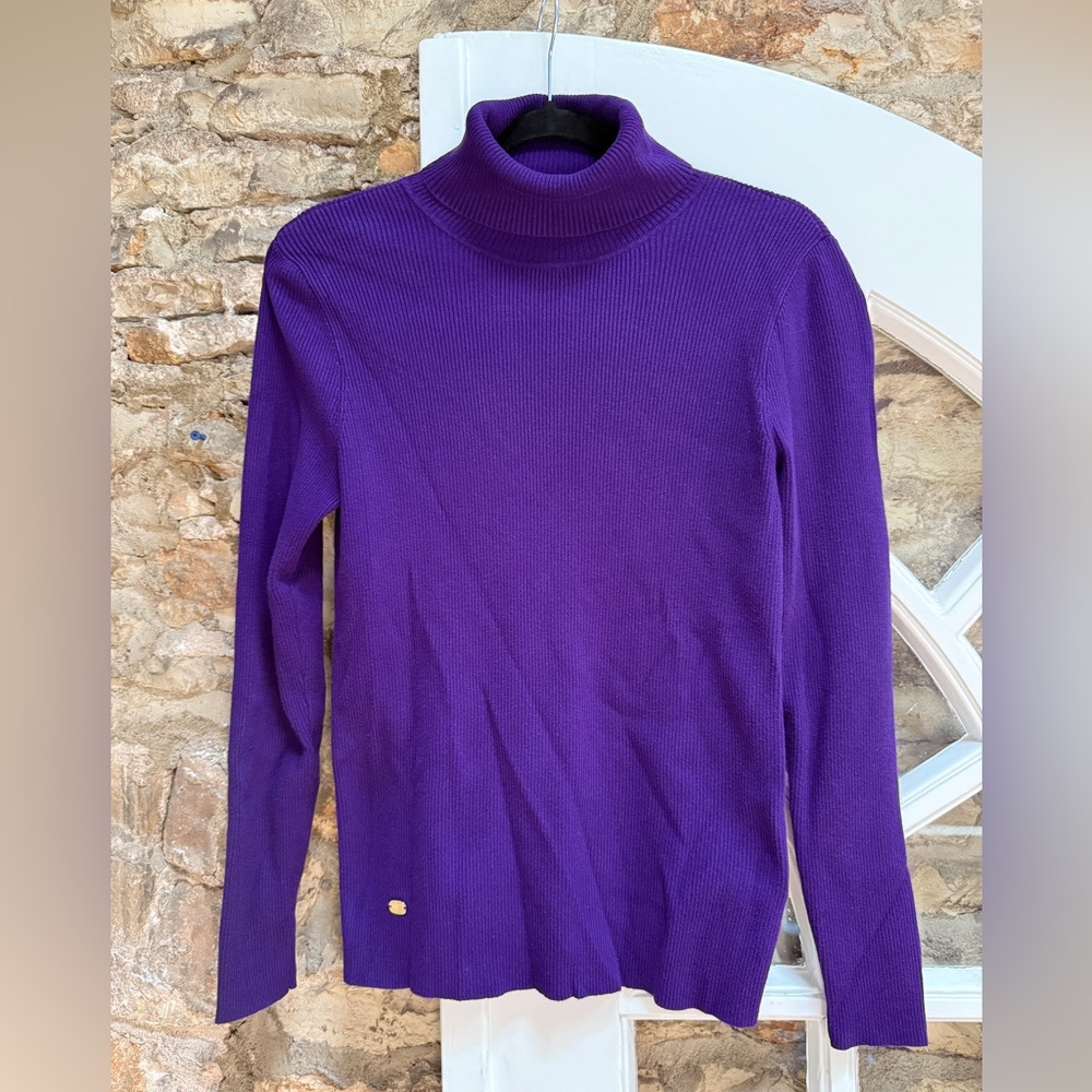 Women’s Lauren Ralph Lauren Purple Turtle Neck Long Sleeve